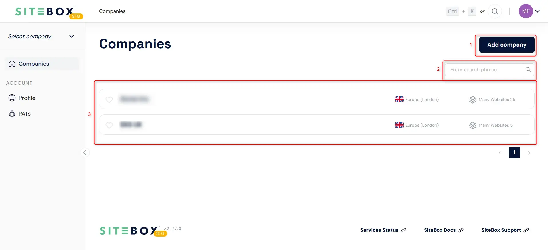 Companies view